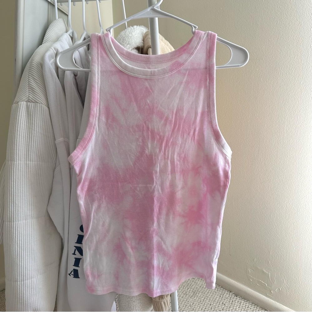 Pink Tie-Dye Tank Top - Women's Sleeveless Tee
